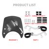 HDBUBALUS Harley-Davidson Windshield 39mm Motorcycle Windscreen Wind Deflector Screen Cowl ABS Plastic for Harley Sportster 883 1200XL XL883L XLH883 X