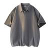 Polo Shirt Short-sleeved Men's Summer Loose Muscle Half-sleeved Retro Lapel T-shirt