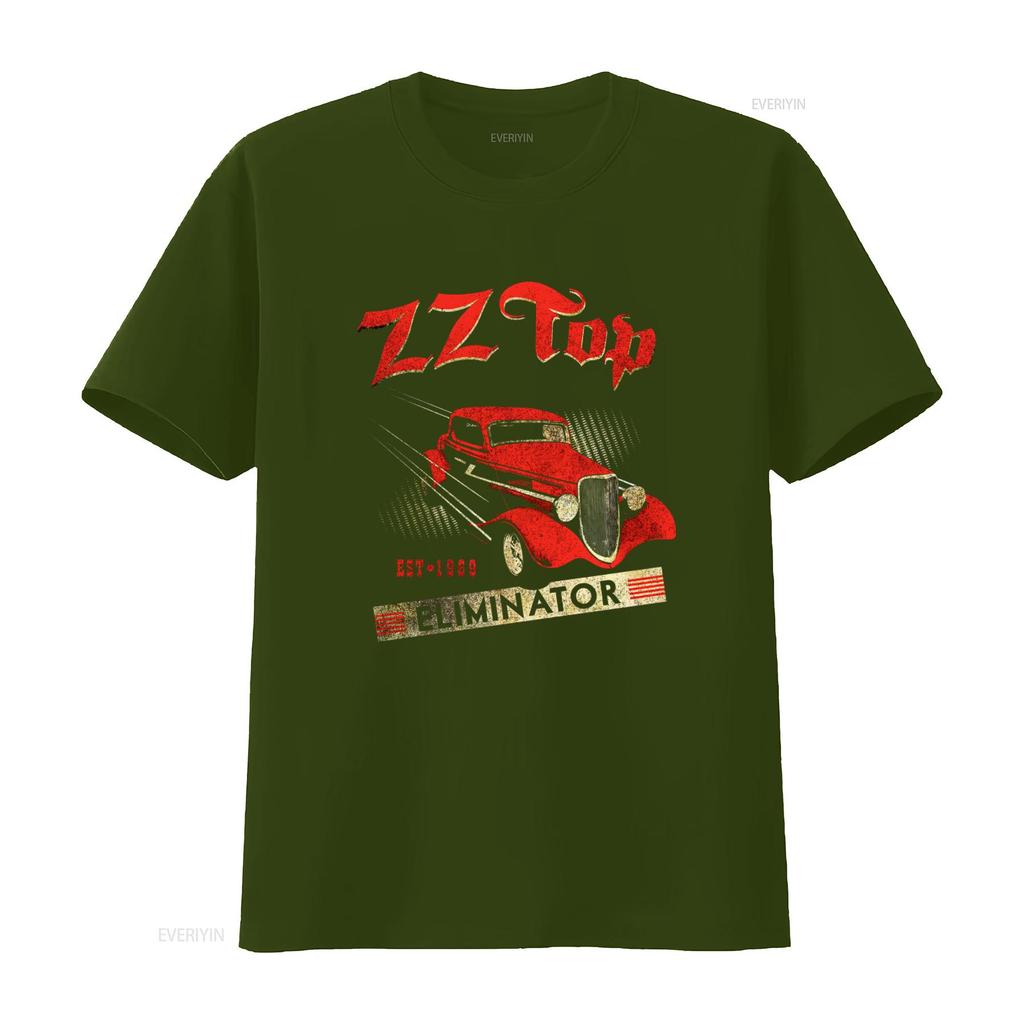ZZ Top Eliminator Car Album Cover Art Mens T Shirt 1969 Rock Band Tour Merch Vintage Style vintage Washed Soft
