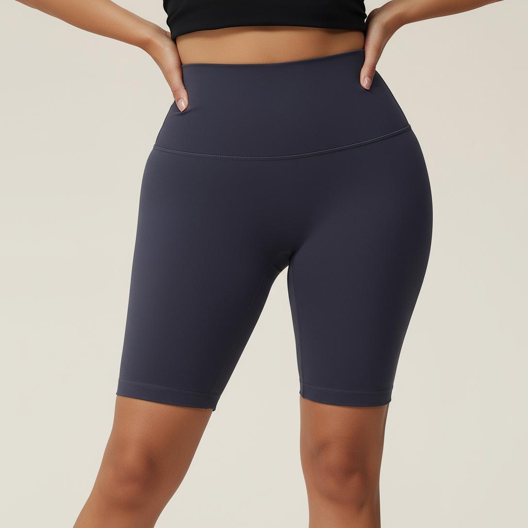 

Plus Size High Waist Tummy Control Yoga & Cycling Five-Point Pants S