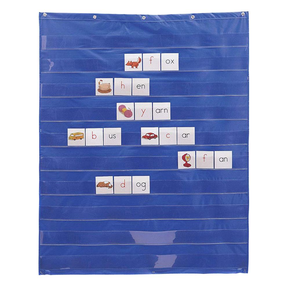 Learning Resources Standard Pocket Chart Education For Scheduling Classroom Learning Storage Display Rack Wall Calendar 70x110Cm