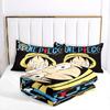 Animated One Piece Fat Digital Printing Bedding Three-piece Quilt Cover Set