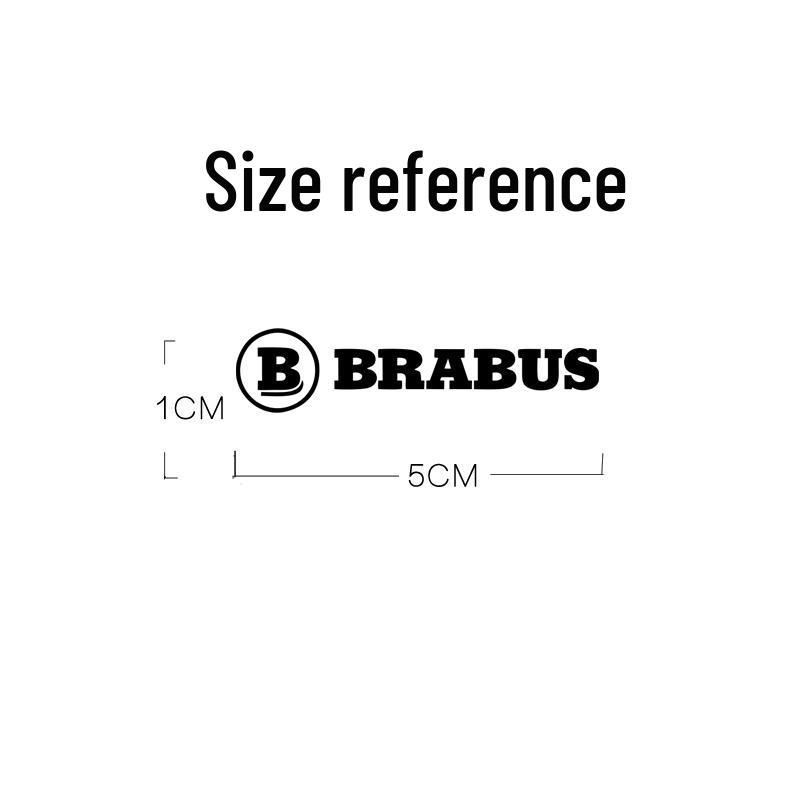 Μεταλλικό Στερεότυπο Brabus 3D για Διακόσμηση Εσωτερικού και Εξωτερικού Μέρους Αυτοκινήτου