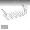 Steel Hanging Basket Pegboard Shelf Sturdy Storage Rack for Workspace Office