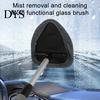 Automotive Glass Cleaner Brush Cleaning with Telescopic Handle 26-41cm Multi-Functional Microfiber Car Window Rain Fog Remover Tool for Defrosting