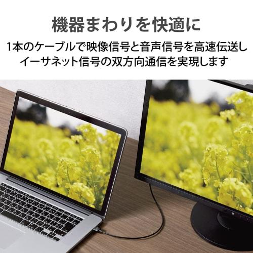 Elecom HDMI Cable Ultra Thin High Speed ??30cm Super Slim 4K/2K [HIGH SPEED with ETHERNET Certified] Triple Shield Gold Plated ARC Compatible with TVs