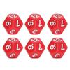 40Pcs 12 Sided Dice Set Polyhedral Dice for Family Party Board Game Pub Club Game Red