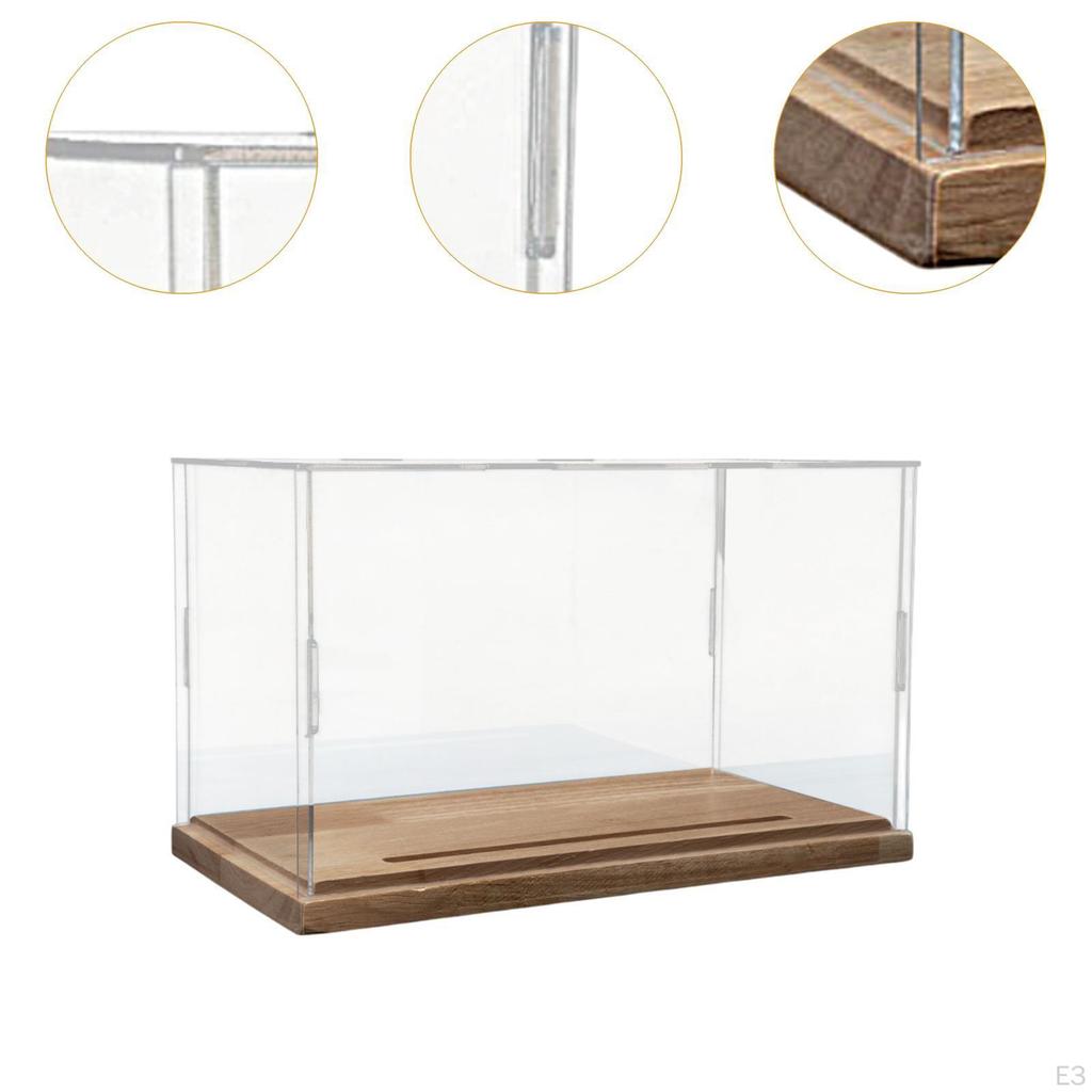 Acrylic Display Case Car Model Box Protection with Base Clear Collection Stand