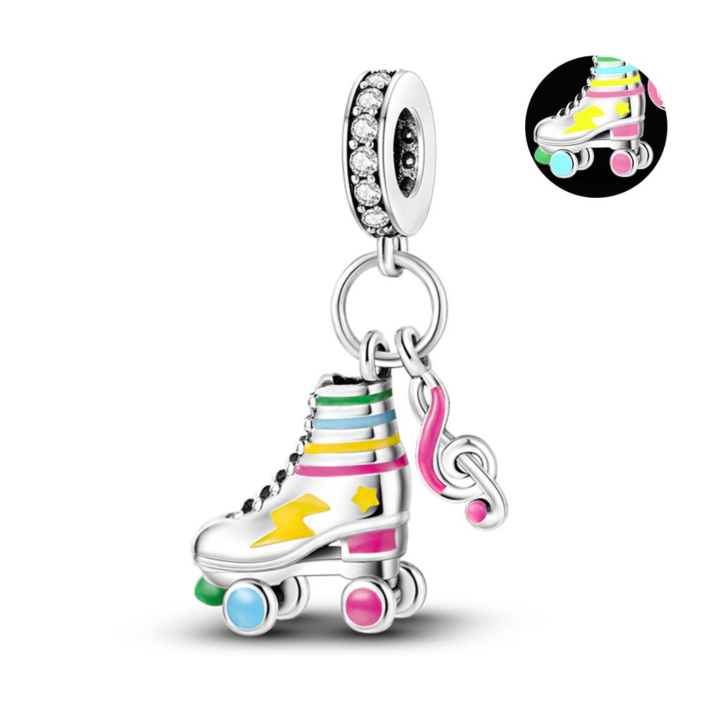 Copper Plated Sport Love Yoga Car Motorcycle Dangle Charm Beads Fit Original Bracelet Original Jewelry Making