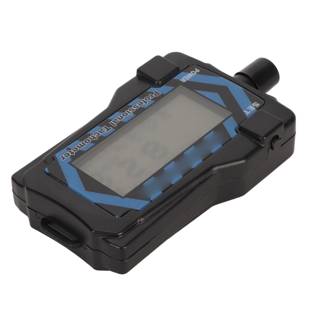 LED Handheld Tachometer Blue Backlit High Accuracy Easy Operation Propeller Speed Tester with Lanyard for RC Drone