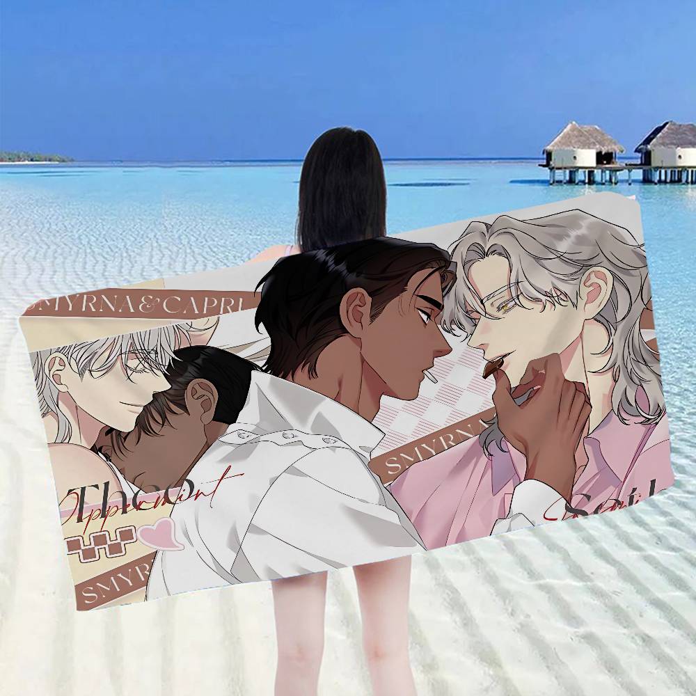 Smyrna und Capri bl Anime Große Mikrofaser Strandtücher Schnelltrocknendes Handtuch Sandstrandtücher Pooltuch für Reisen Schwimmbad Yoga