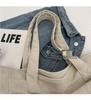 Large Capacity Corduroy Canvas Tote & Crossbody Handbag for Women - Versatile, Fashionable, High-End Shoulder Bag for Commute