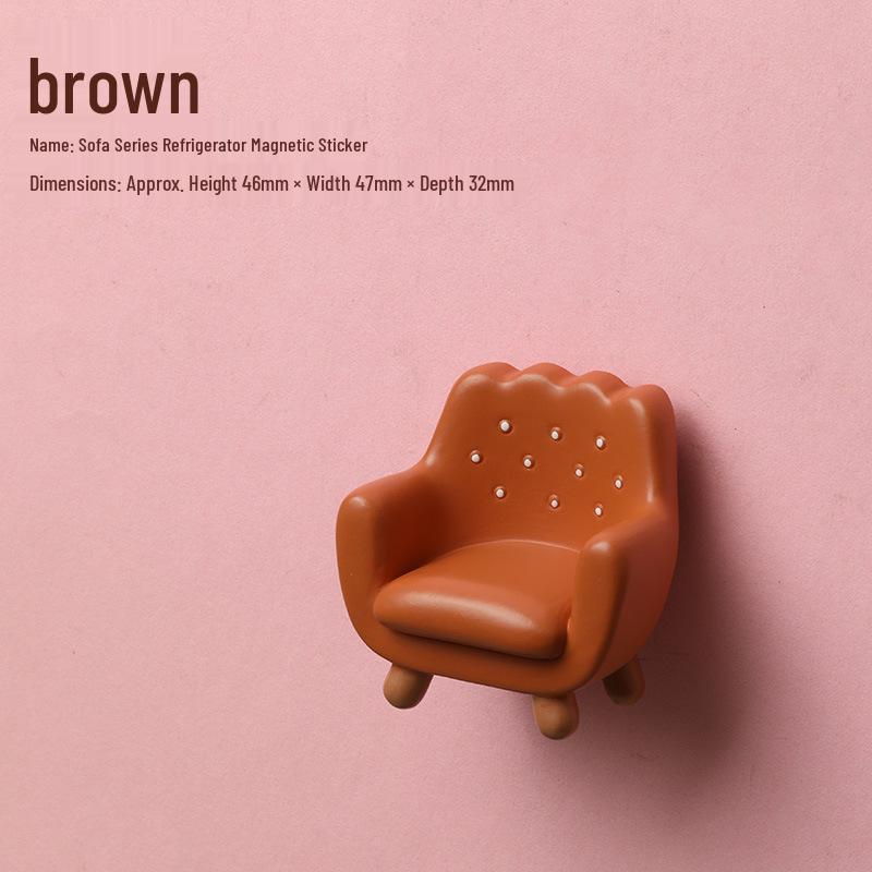 2024 3D Cartoon Magnet Sofa Refrigerator Stickers: Cute, Creative Resin Ornaments