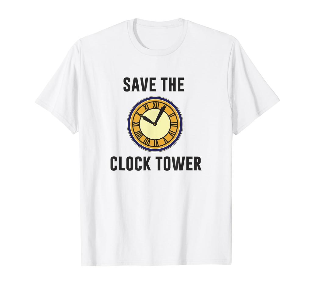 Back To the Future Save the Clock Tower Clock T-Shirt