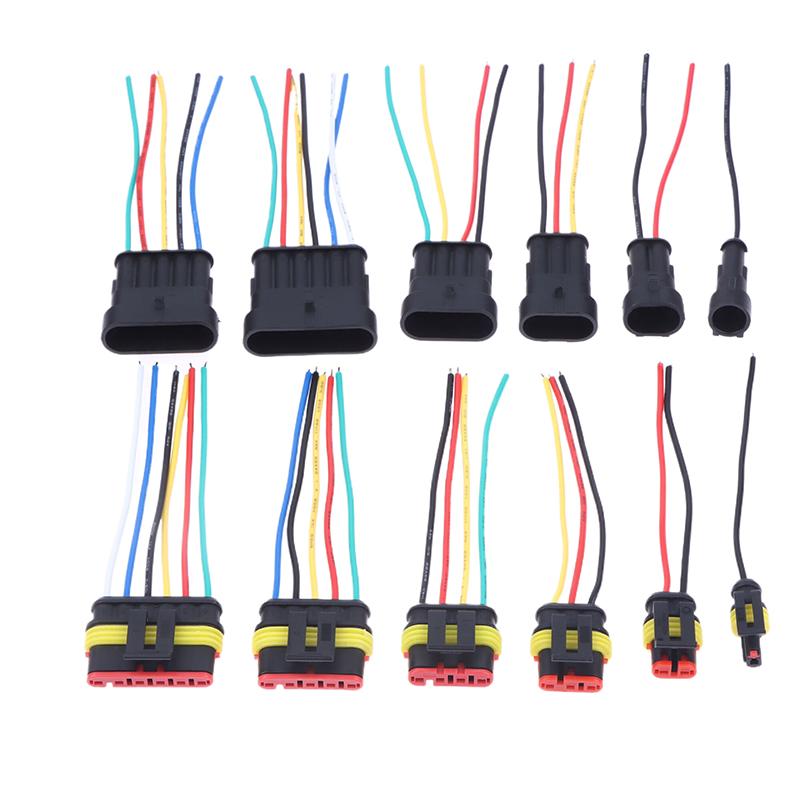 1/2/3/4/5/6 Pin Way Electrical Wire Connector, 18Awg Male Female Plug Socket, Quick Disconnect Wire Connectors For Car, Truck