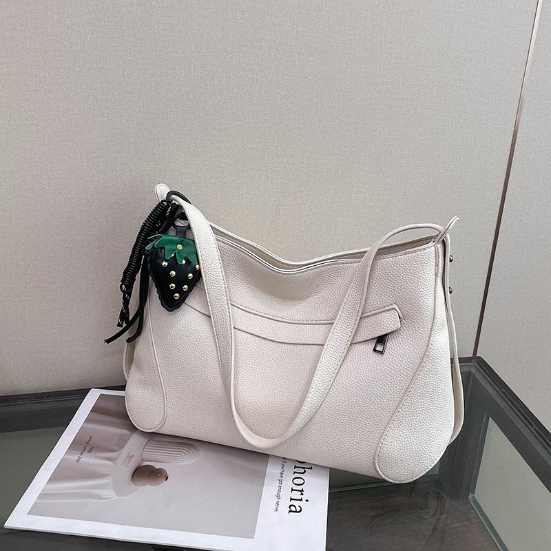 New Stylish and Simple Underarm Bag Large Capacity Solid Color Foreign Style Shoulder Bag Tote Bag Commuter Women Messenger Bag