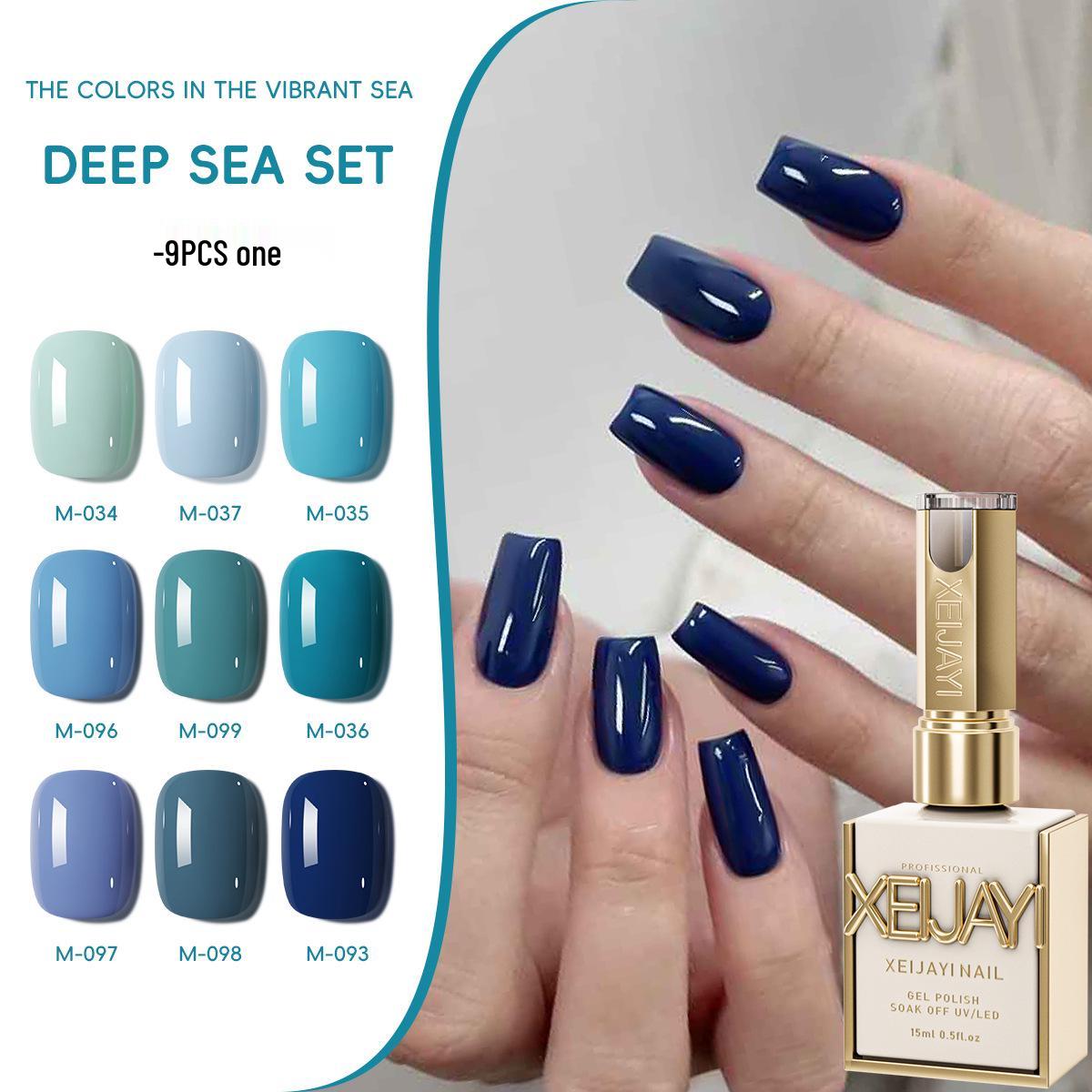

Haze Blue Series Nail Gel: 2025 Baby & Dark Blue Light Therapy Set