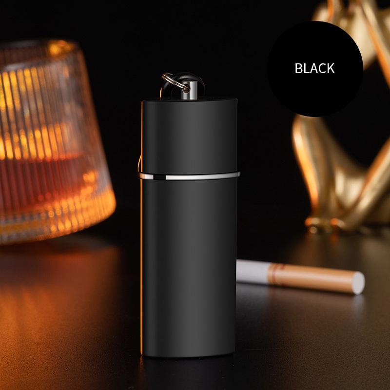 Portable Ashtray With Keychain Drawer Ash Holder Stainless Steel Cigarette Tray For Outdoor Car Travel Mini Ashtray Container
