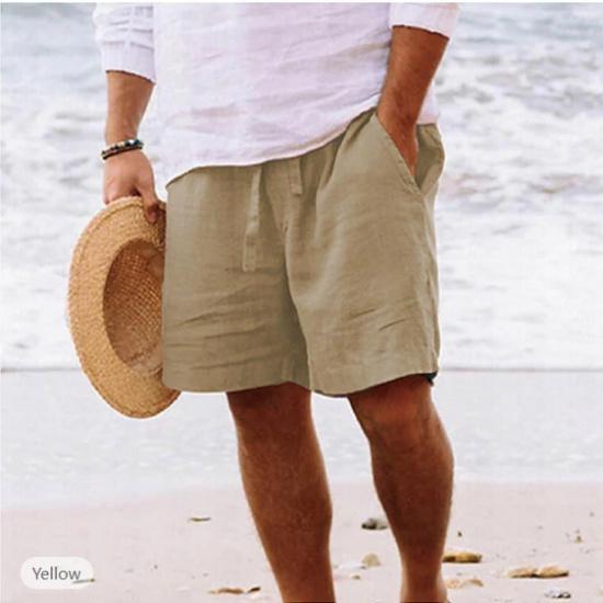 New Summer Men'S Beach Pants Casual Sports Pants Comfortable Stretch Pants Trend Loose Shorts