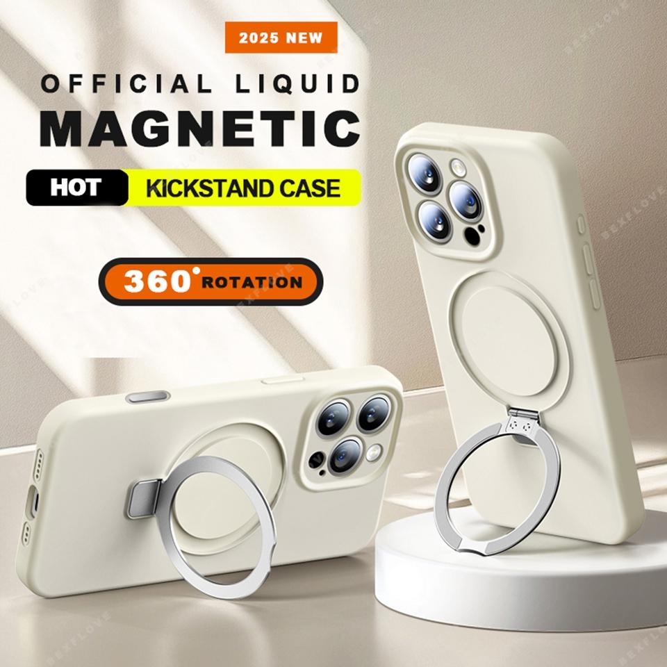 Magnetisches Flüssigsilikon-Lanyard-Handyhülle Für iPhone 16 Plus 13 15 14 16 Pro Max Magsafe Ladekabel-Schutzhülle Weiche Abdeckung