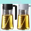 Transparent Glass Oil Pourer With Graduated Markings For Cooking And Food Preparation