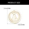 Brass Head Seal Stamp Crown Letters Sealing Wax Stamp for Letter Invitations Decoration English Letters Wax Seal Stamp