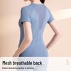 Nuodingxiu Mesh Short Sleeve Sports Yoga Top
