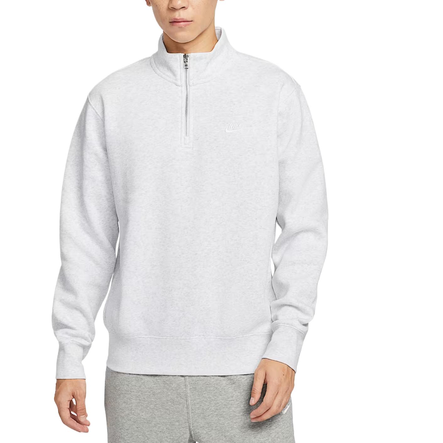 

Nike Sportswear Club Solid Color Long Sleeve Comfortable Sweatshirt Men sweatshirt White FN3865-051 S
