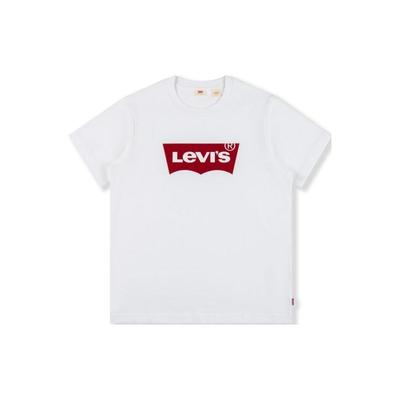 Levis Printed Letter Crew Neck T-Shirt Men Tops White A4391-0000