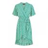 Womens/Ladies Ditsy Floral V Neck Wrap Dress