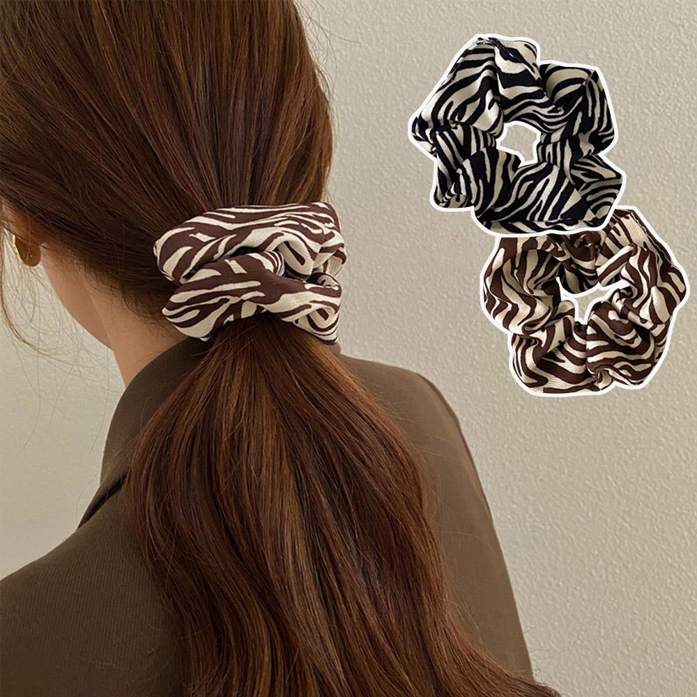 

Женский летний аксессуар для волос Повязка на голову с зеброй brown