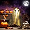 Sequin Fabric Ghost Tabletop Decor Halloween Shiny Ghost Figurine for Halloween Bedroom Desktop Home Decor