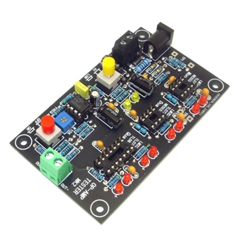 DIP 8 Operational Amplifier Tester Featuring Double LED Indicators For Quick Chip Quality Detection & In Circuit Testing