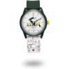 Q&Q SmileSolar Peanuts Collection Forest Golf Watch R02A-510VK Solar Powered Timepiece