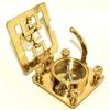 Brass 3" Square Shape Sundial Compass Nautical Maritime