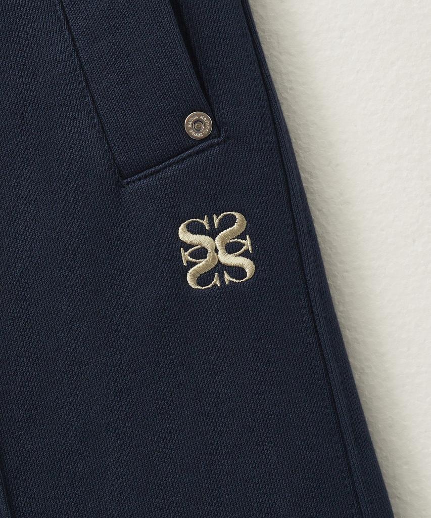 Seteo Cotton Elastic Waist Sweatpants Classic Navy (Type A)