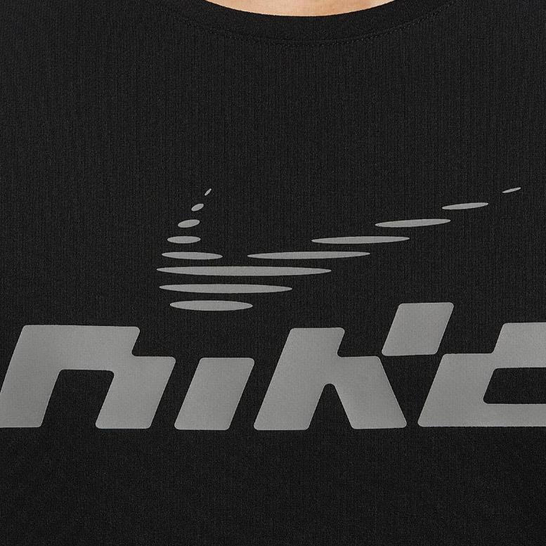 Nike Men's Fashionable Soft Breathable Short-Sleeve T-Shirt in Black