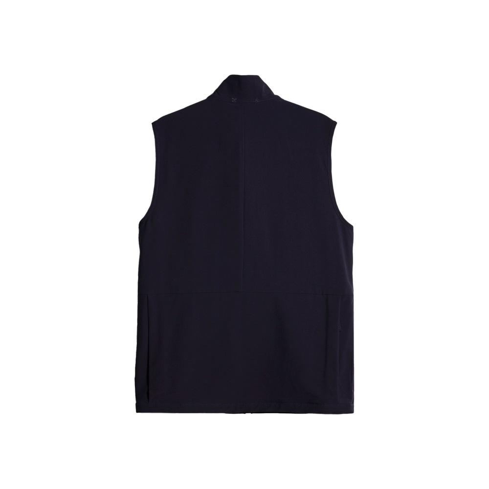 Puma MMQ Service Line Packable Vest Solid Color Stand Collar Zipper Vest Unisex Vests Navy-Blue 620841-16