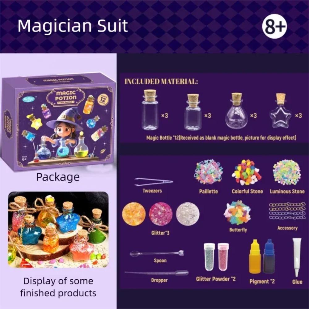 Lektvar Malého kouzelníka, Dětské kutilské kouzelnické hračky, Kreativní experimenty Kutilská ozdoba Hračky Dárek na Vánoce/Narozeniny/Halloween