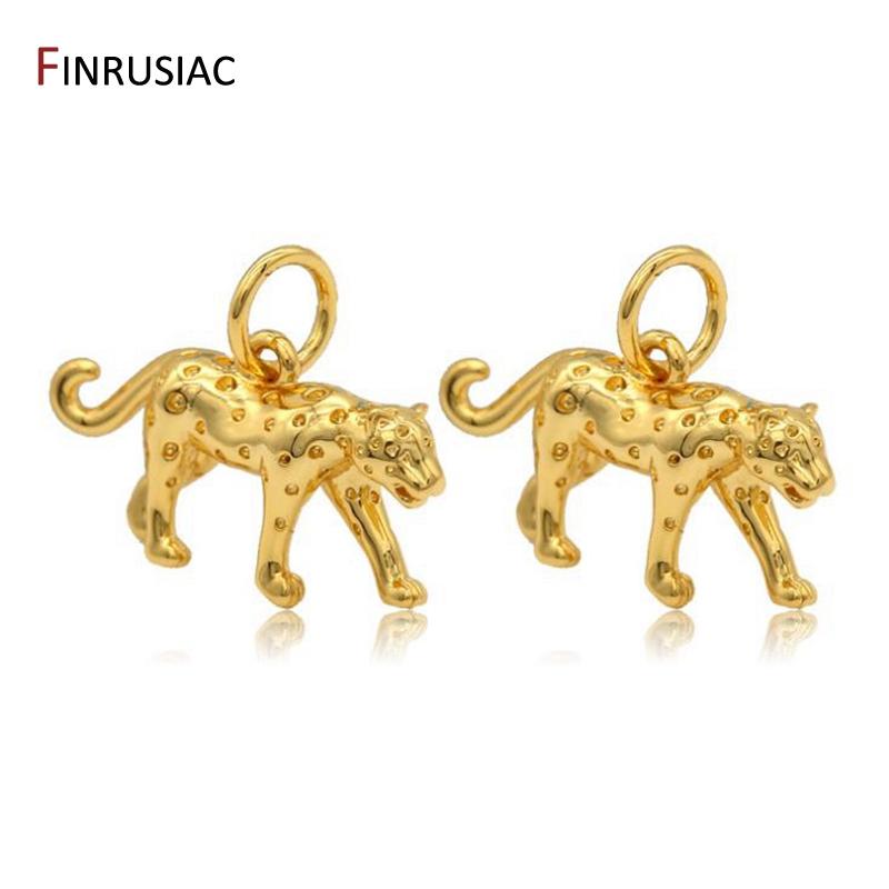 2026 New Designer Gold Plated Leopard Shape Pendants Charms Jewelry Making DIY Creative Bracelets Necklaces Pendant Accessories