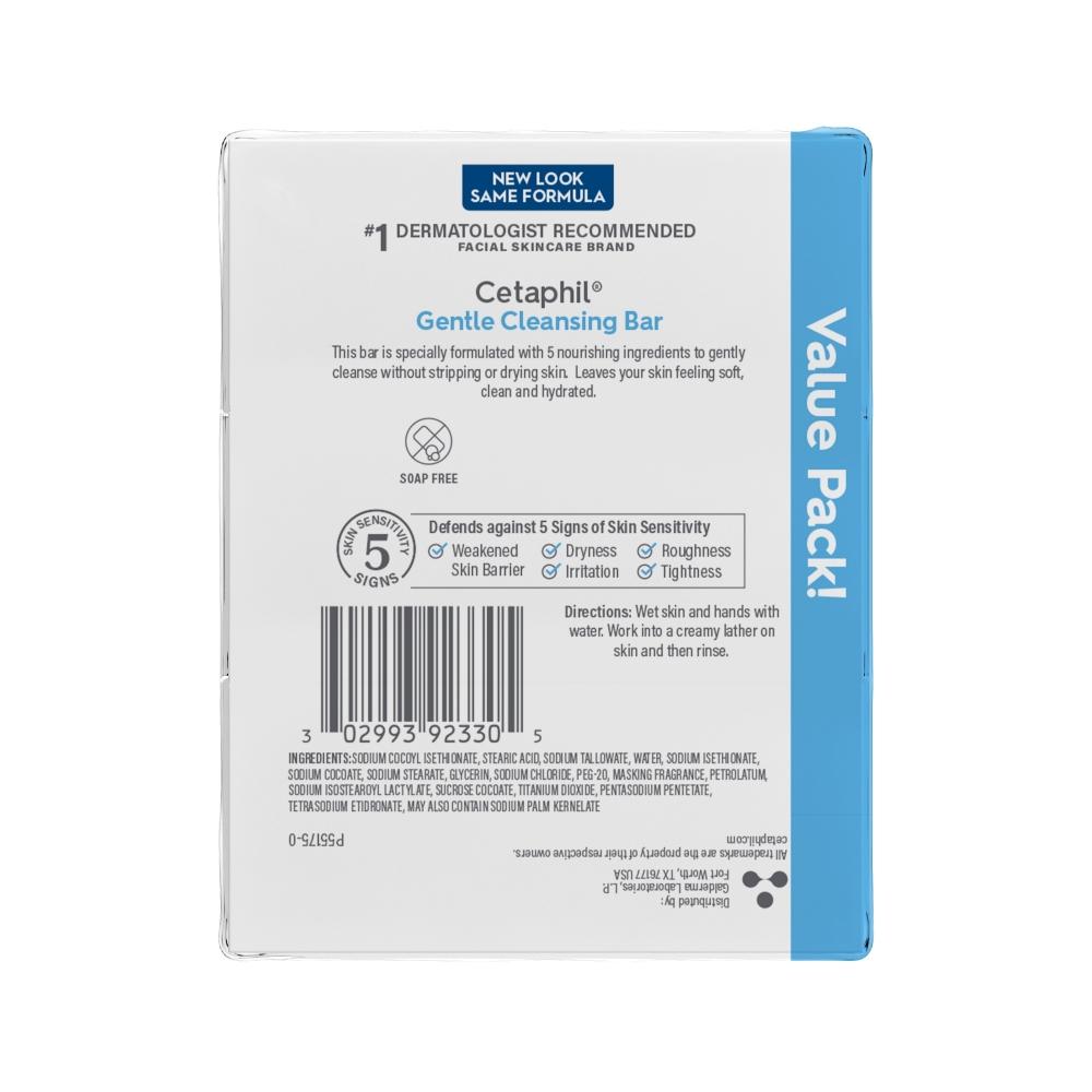 Cetaphil Cetaphil Cleansing Bar  4.5 Oz Bar  Pack Of 3  Nourishing Cleansing Bar For Dry Sensitive Skin