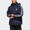 Adidas 3ST Puff Down Hooded Jacket Men Outerwear Legend-Blue EH3973