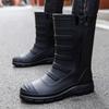 Fashion Unisex Rubber Shoes Men and Women Mid Calf Boots Waterproof Work Safety Rain Boots Fishing Husband Botas Para Lluvia