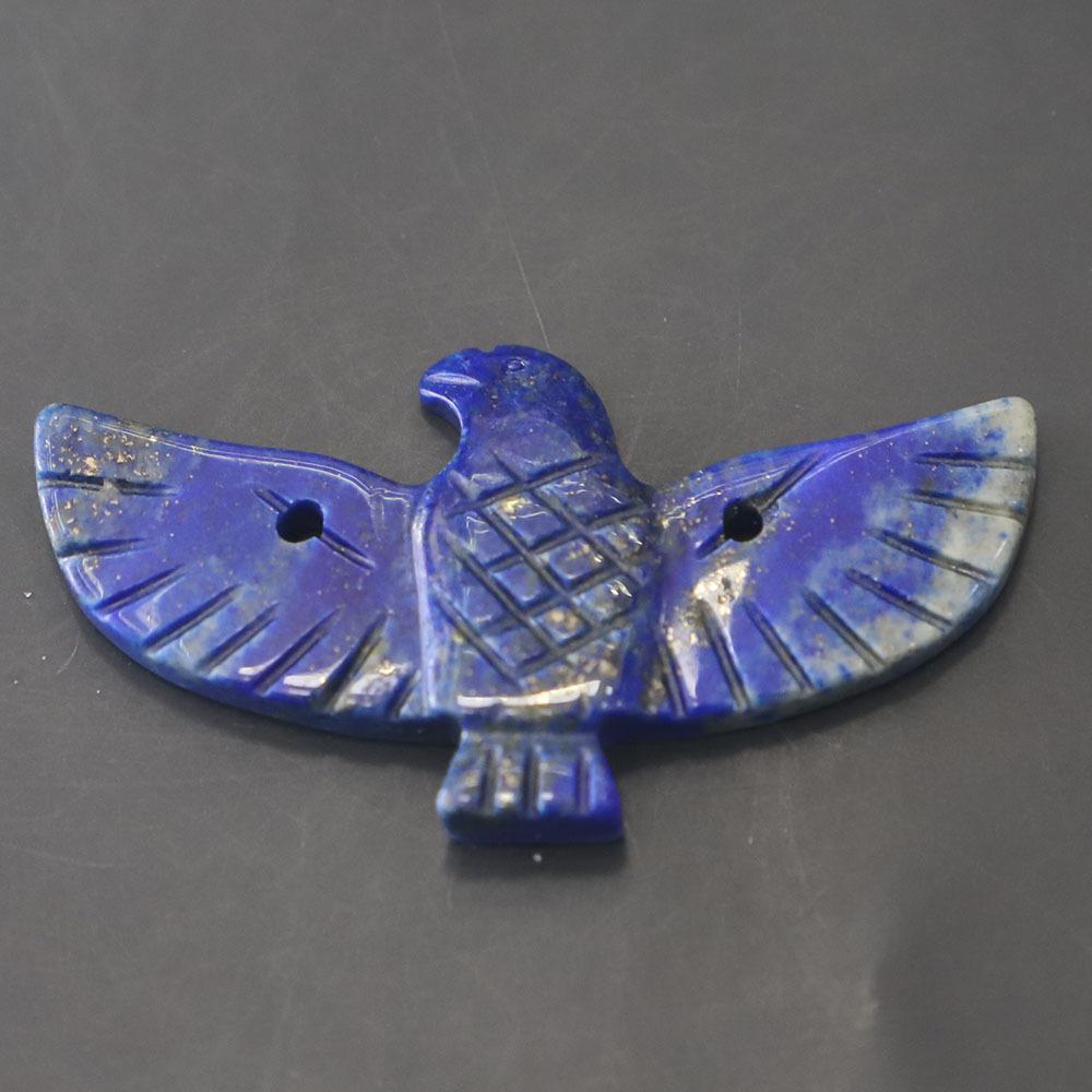

DIY necklace The natural stone material of the eagle pendant has slight color differences and gaps, which is a normal phenomenon lapis lazuli
