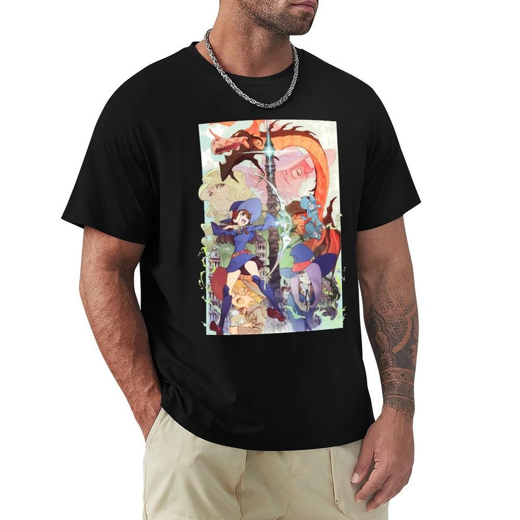 Little Witch Academia TShirt Anime T Shirts Clothes for a Boy Cute Tops Outfits for Men