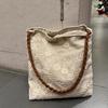Shoulder armpit bag retro embroidered cloth bag texture mini handbag wooden bead handbag