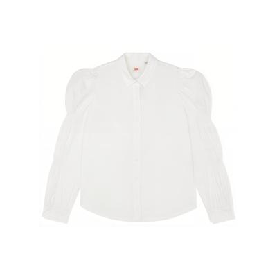 Camicia Levis a Maniche a Puff Manica Lunga Donna top Bianco A1883-0000