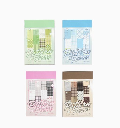 

4packs/lot Memo Pads Material Paper Paper style Notes Junk Journal Scrapbooking paper Background Decoration stationery