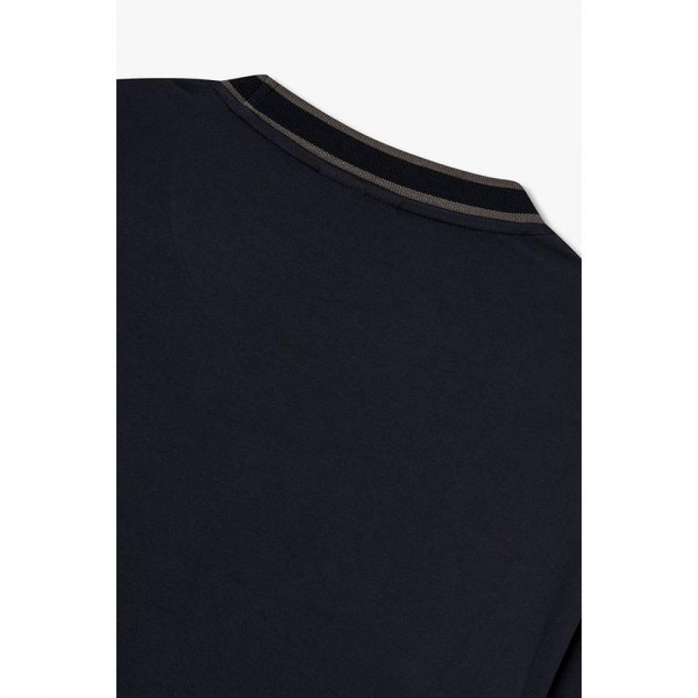 Emporio Armani Men S Rayon T ShirT wiTh Line Trimming A516126019