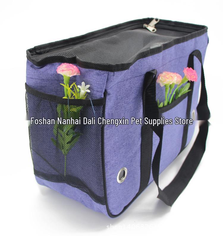 Borsa da Viaggio Portatile per Animali Domestici con Tenda per Cani e Gatti